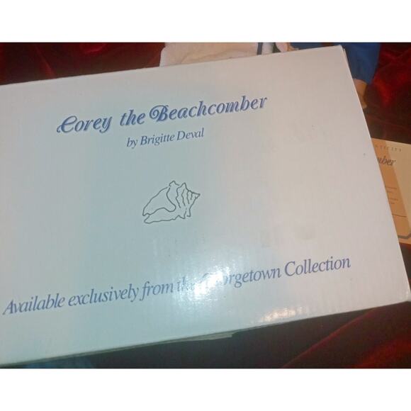 Vtg 1990 Georgetown Coll. COREY THE BEACHCOMBER 12" Porcelain Doll W/Orig Box - Picture 5 of 5